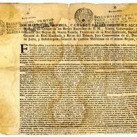 Por orden del Virrey D. Martín de Mayorga, Caballero de la Orden de Alcántara se erigieron los cuerpos de milicia