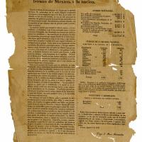 Informacion de D. Diego F. Perez Ferandez desde Toluca el 6 de Agosto de 1847 sobre la ayuda de Estado de México en la guerra de intervencion de Estados Unidos